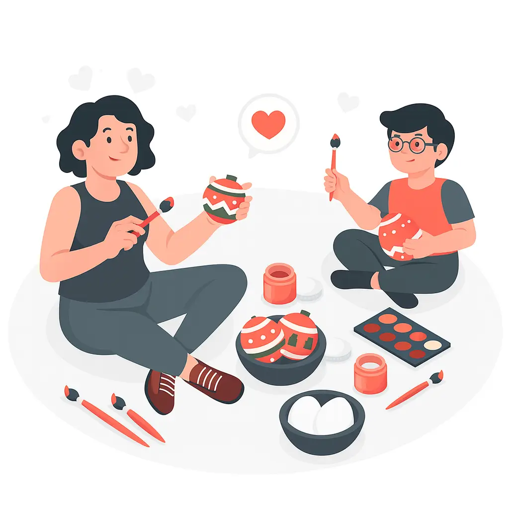 Atelier de Crăciun - Pictură pe numere pentru copii